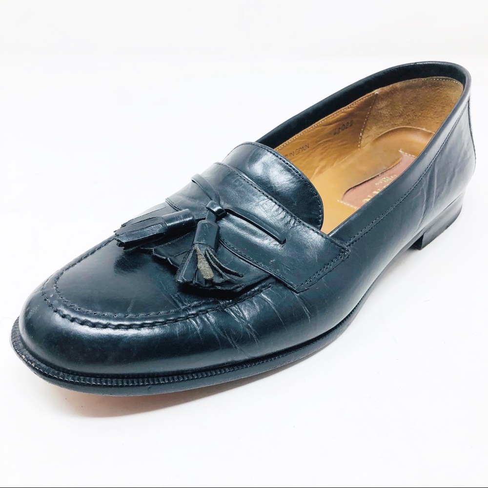 Mezlan Santander Black Kilti Tassel Loafers